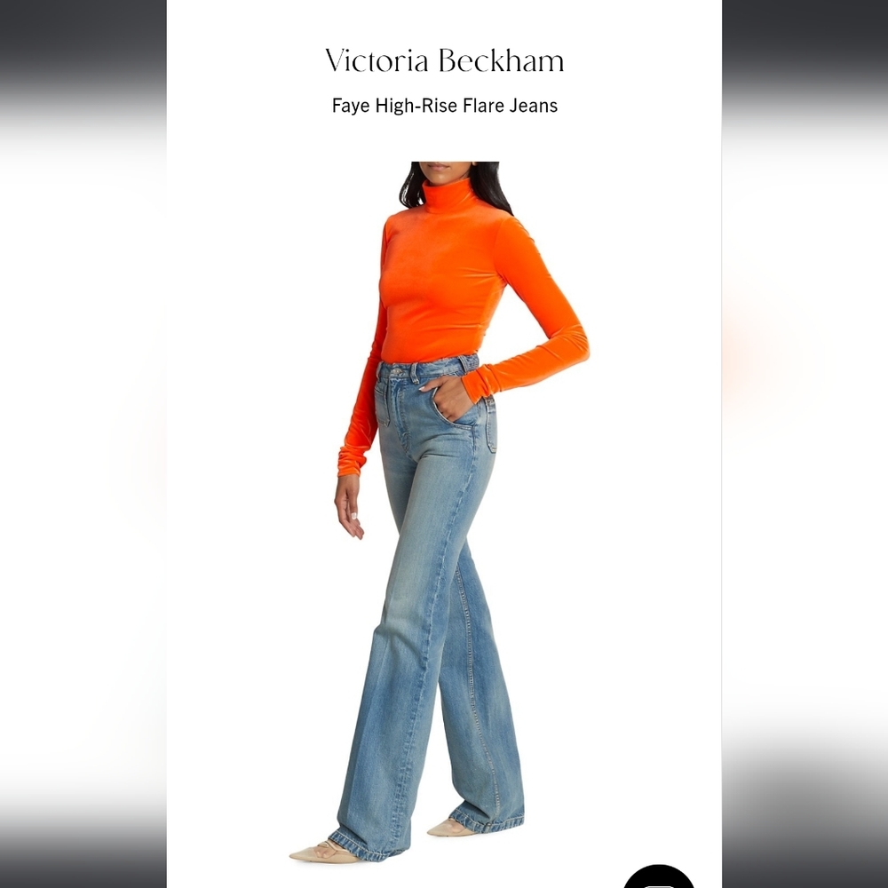 Victoria Beckham Faye Denim Jeans - Picture 4 of 10